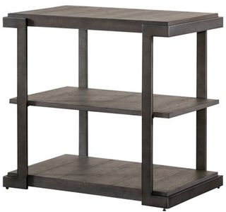 Liberty Furniture Modern View Gauntlet Gray Tiered End Table
