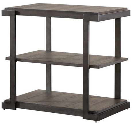 Liberty Furniture Modern View Gauntlet Gray Tiered End Table 0