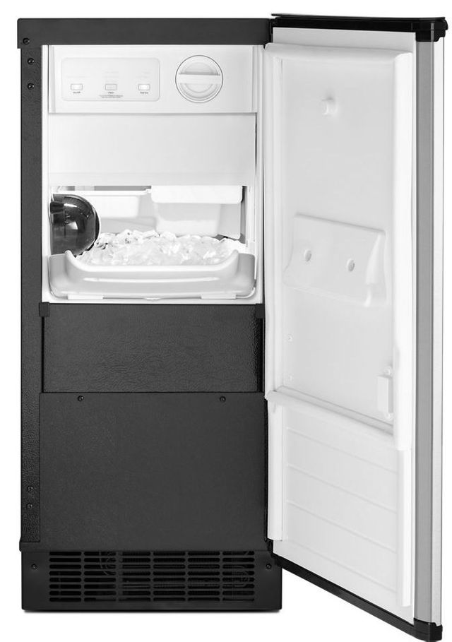 Whirlpool® 15" Stainless Steel Ice Maker-WUI75X15HZ-2