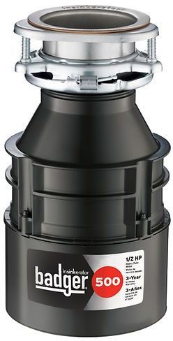 InSinkErator® Badger® 500 Plus 0.5 HP Continuous Feed Waterborne Grey Enamel Garbage Disposal