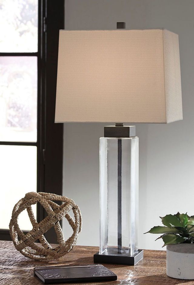 Signature Design by Ashley® Alvaro Set of 2 Clear/Bronze Table Lamps 3