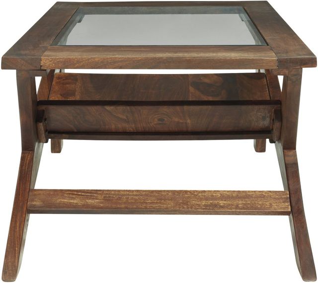 Signature Design by Ashley® Charzine Warm Brown Rectangular Coffee Table-1