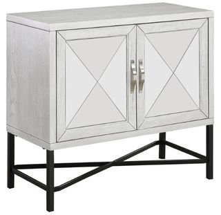 Coast2Coast Home™ Accents by Andy Stein Gabby Hazy White Cabinet