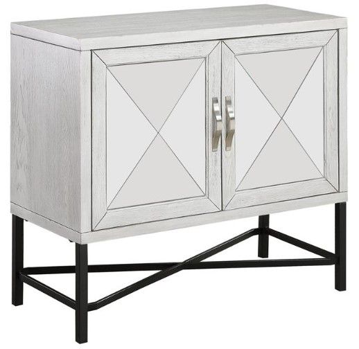 Coast2Coast Home™ Accents by Andy Stein Gabby Hazy White Cabinet 0
