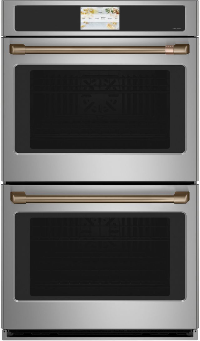 Café™ 2 - 27" Brushed Stainless Wall Oven Handle Kit 1