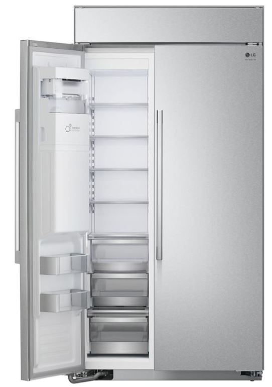 LG Studio 25.6 Cu. Ft. Stainless Steel Built-In Side By Side Refrigerator 7