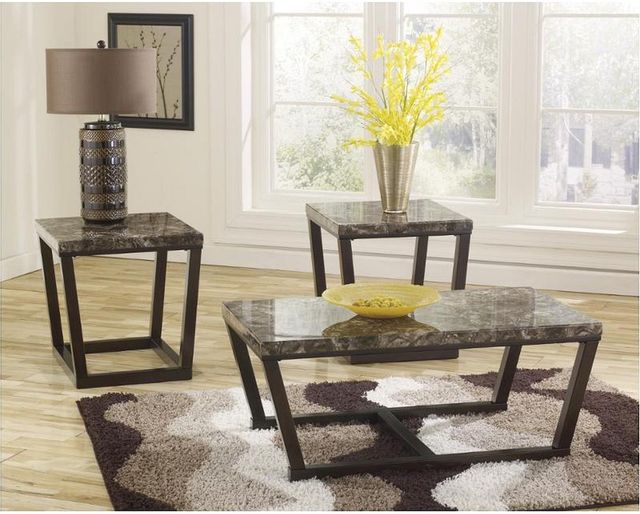 Signature Design by Ashley® Kraleene 3-Piece Brown Occasional Table Set 1