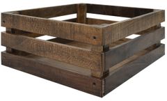 International Furniture Direct Maya Natural Brown Wood Crate