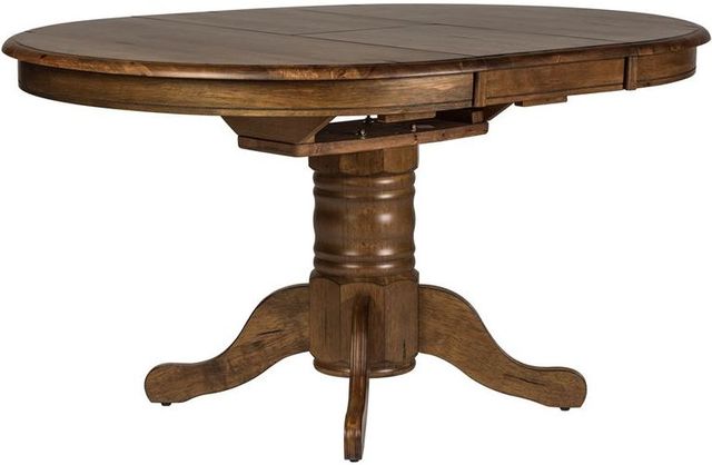 Liberty Furniture Carolina Crossing 3 Piece Antique Honey Round Table Set 3