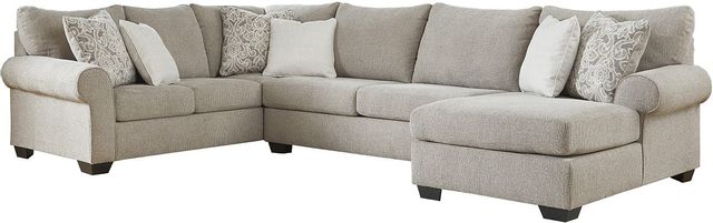 Benchcraft® Baranello 3-Piece Stone Sectional with Chaise 0