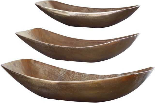 Uttermost® Anas Antique Brass Bowls-0