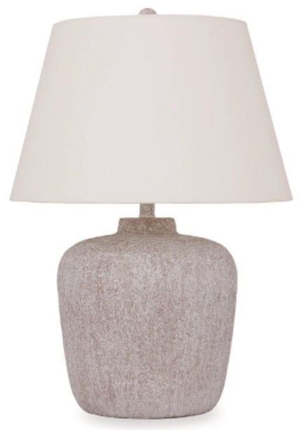 Distressed cream table sales lamp