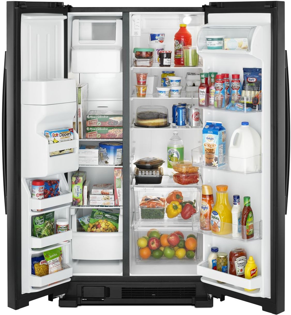 Amana® 24.6 Cu. Ft. Black Side-By-Side Refrigerator | Malkin's ...