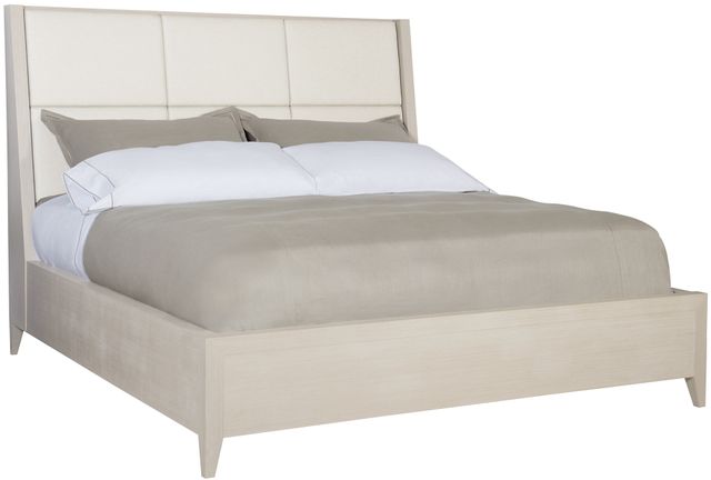 Bernhardt Axiom Linear Gray Queen Upholstered Panel Bed 0