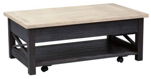 Liberty Heatherbrook Two-Tone Lift Top Cocktail Table-0