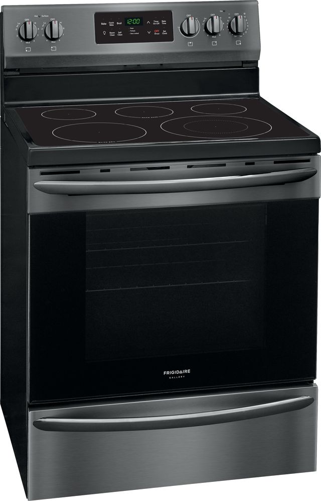 Frigidaire Gallery® 29.88" Black Stainless Steel Free Standing Electric Range 6