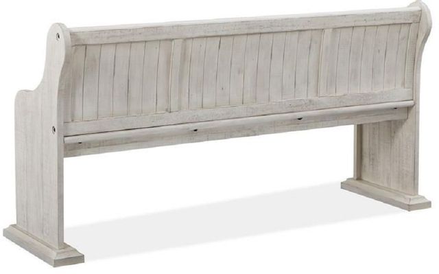 Magnussen® Home Bellamy Alabaster Bench with Back 4