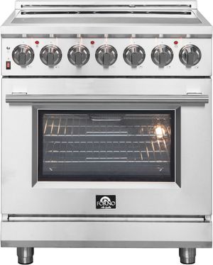 FORNO® Massimo 30" Stainless Steel Freestanding Electric Range