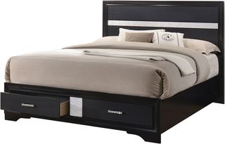Coaster® Miranda Black Queen Storage Bed