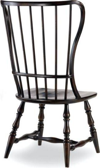 Hooker® Furniture Sanctuary 2-Piece Ebony Spindle Side Chair Set
