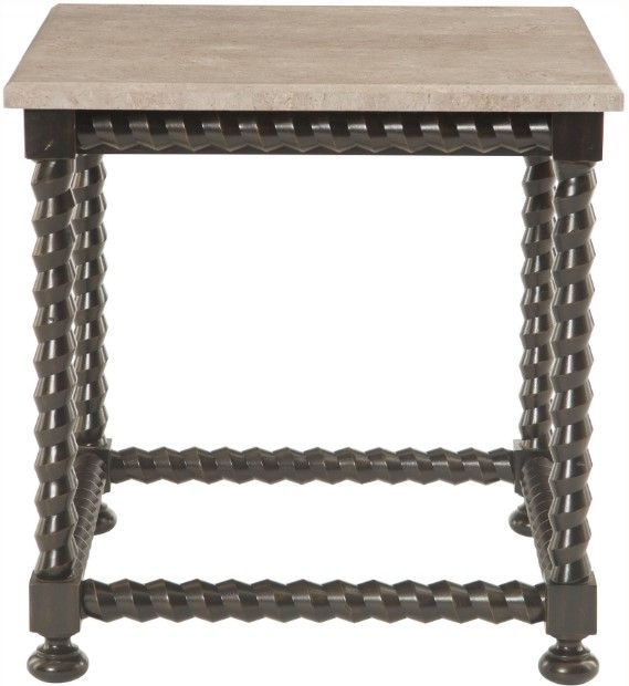 Bernhardt Cordova Ebonized Side Table 0
