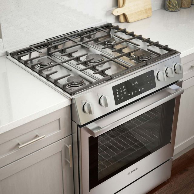 Bosch 800 Series 30" Stainless Steel Slide In Dual Fuel Range Nason's