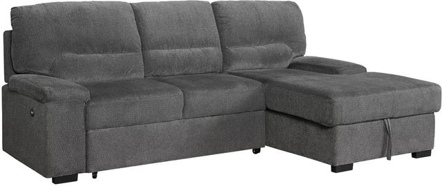 Signature Design by Ashley® Yantis 2-Piece Gray Sleeper Sectional with Storage