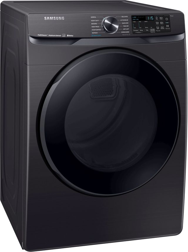 Samsung 7.5 Cu. Ft. Fingerprint Resistant Black Stainless Steel Front Load Electric Dryer-DVE50R8500V-1