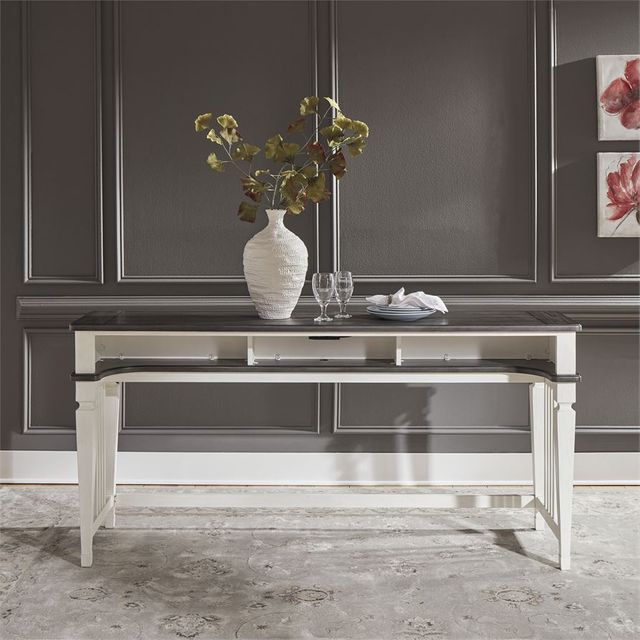 Liberty Furniture Allyson Park Wire Brushed White Console Bar Table 6