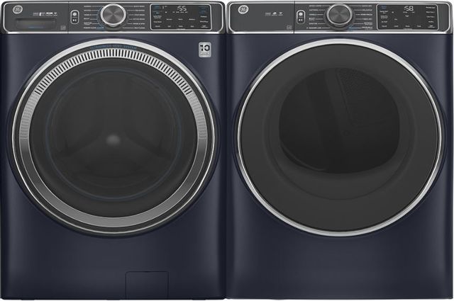 GE® Sapphire Blue Front Load Laundry Pair 0