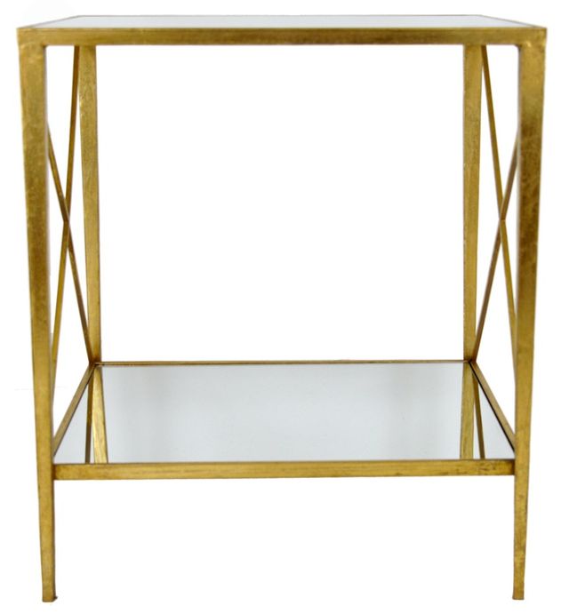 Zeugma Imports Gold End Table-2