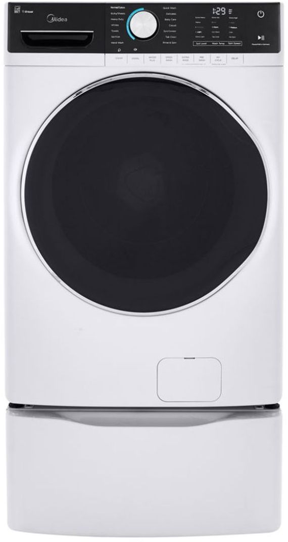 Midea 5.2 Cu. Ft. White Front Load Washer-3