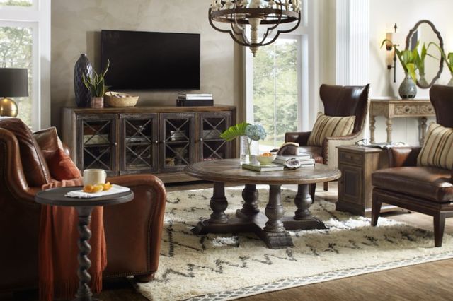 Hooker® Furniture Hill Country Pipe Creek Anthracite Black Media Console 3