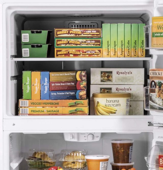 GE® 17.5 Cu. Ft. Slate Top Freezer Refrigerator 10