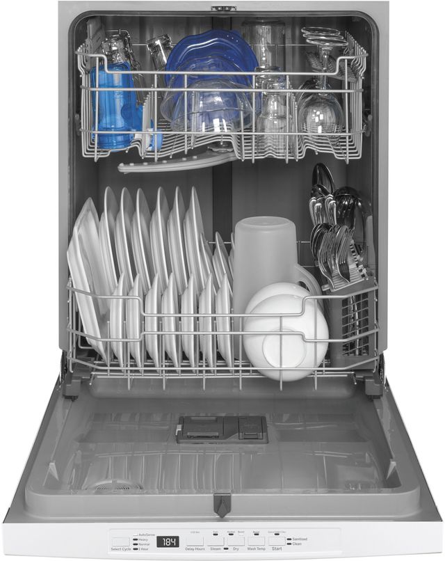 GE® 24" White Built In Dishwasher-3
