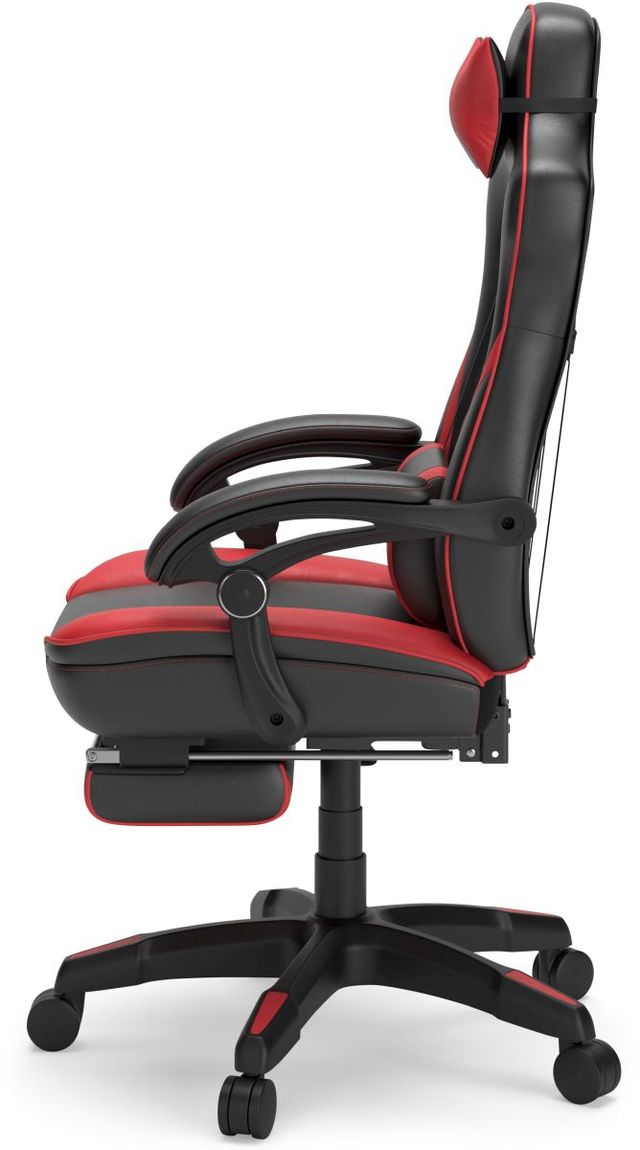 Signature Design by Ashley® Lynxtyn Red/Black Home Office Swivel Desk Chair 5