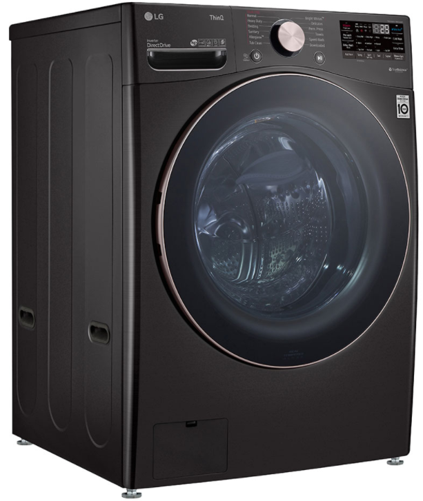 LG 4.5 Cu. Ft. Black Steel Front Load Washer | Spencer's TV & Appliance ...