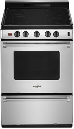 Whirlpool® 24" Stainless Steel Free Standing Electric Range-WFE500M4HS