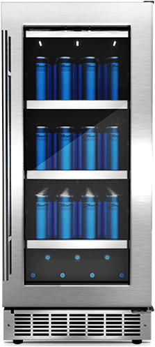 Silhouette® Professional Piedmont 3.1 Cu. Ft. Stainless Steel Beverage Center