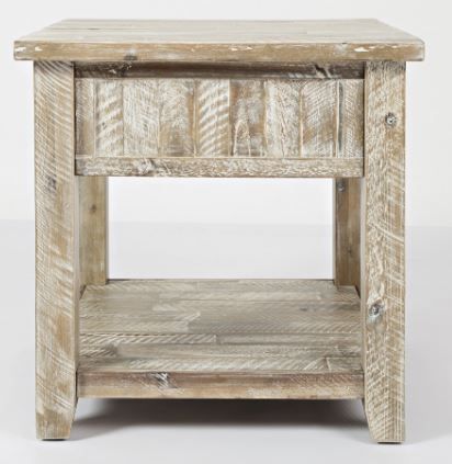 Jofran Inc. Artisan's Craft Washed Gray End Table 2