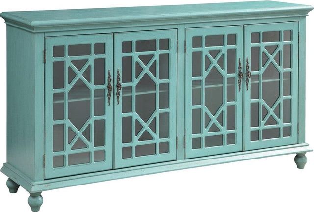 Coast2Coast Home™ Accents by Andy Stein Bayberry Blue Rub-through Media Credenza