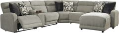 Signature Design by Ashley® Colleyville 6-Piece Stone Power Reclining Sectional with Chaise
