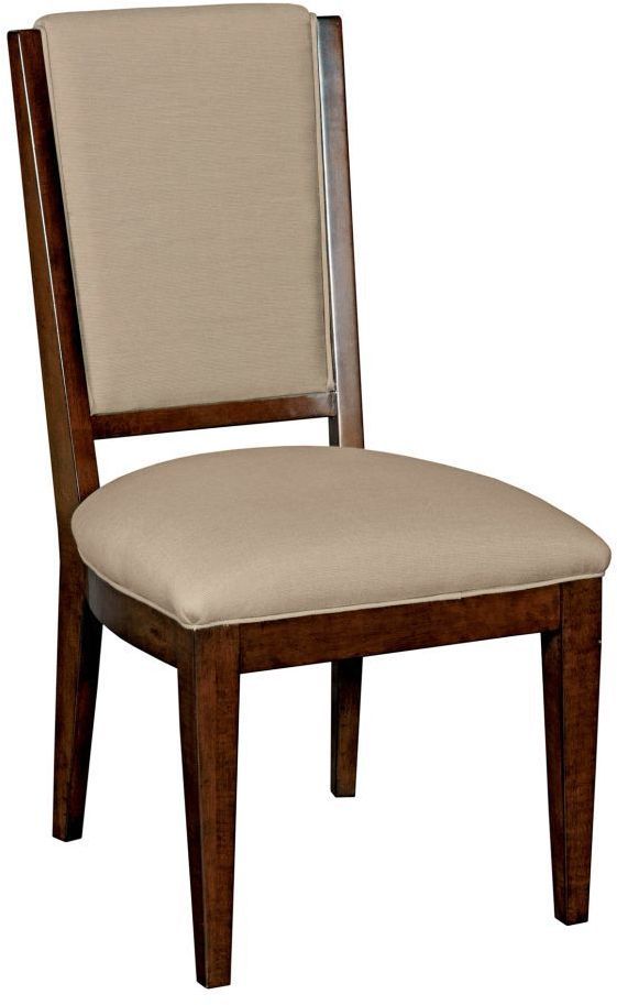 Kincaid® Elise Spectrum Sunbrella Fabric & Appalachian Maple Side Chair