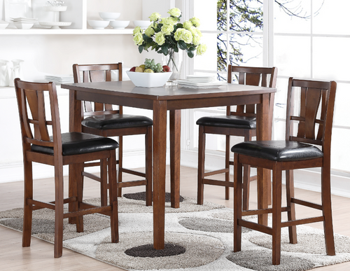 New Classic® Home Furnishings Dixon 5-Piece Dark Espresso Counter Height Dining Set
