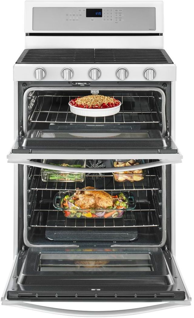 Whirlpool® 30" Stainless Steel Gas Built In Double Oven Range 3