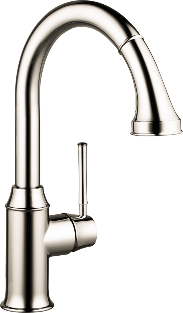 Hansgrohe Talis C Polished Nickel HighArc Kitchen Faucet, 2-Spray Pull-Down, 1.75 GPM-0