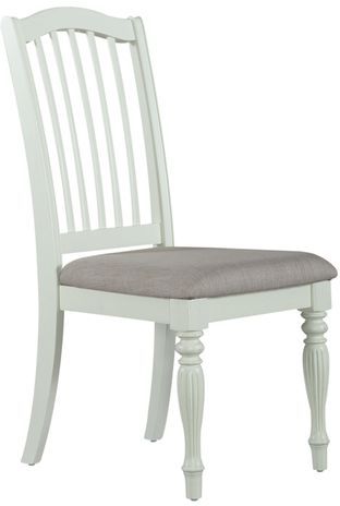 Linerty Furniture Cumberland Creek Nutmeg/White Slat Back Side Chair