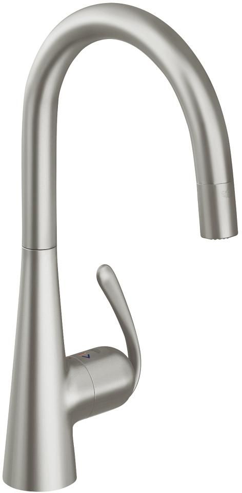 Grohe Ladylux3 Pro Super Steel Infinity Single-Handle Kitchen Faucet