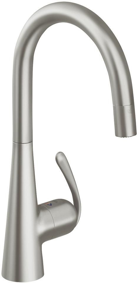 Grohe Ladylux3 Pro Super Steel Infinity Single-Handle Kitchen Faucet-0