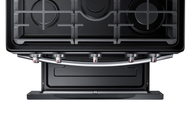 Samsung 30" Freestanding Gas Range – Fingerprint-resistant Black Stainless Steel 1